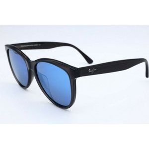 Maui Jim Glory Glory MJ 833-11 Black Sunglasses Polarized Blue Lens 56mm (C)
